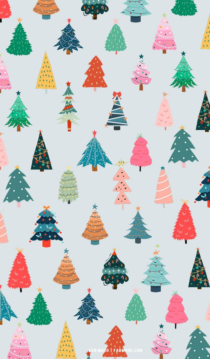 Christmas Aesthetic Wallpaper Variety Tree