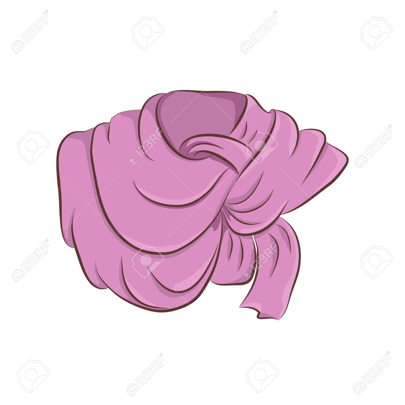 Realistic Scarf Or Shawl Women Fashion Accessories Purple Object