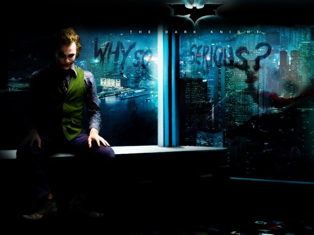 Joker Why So Serious Overlooking Gotham Wallpaper Batman