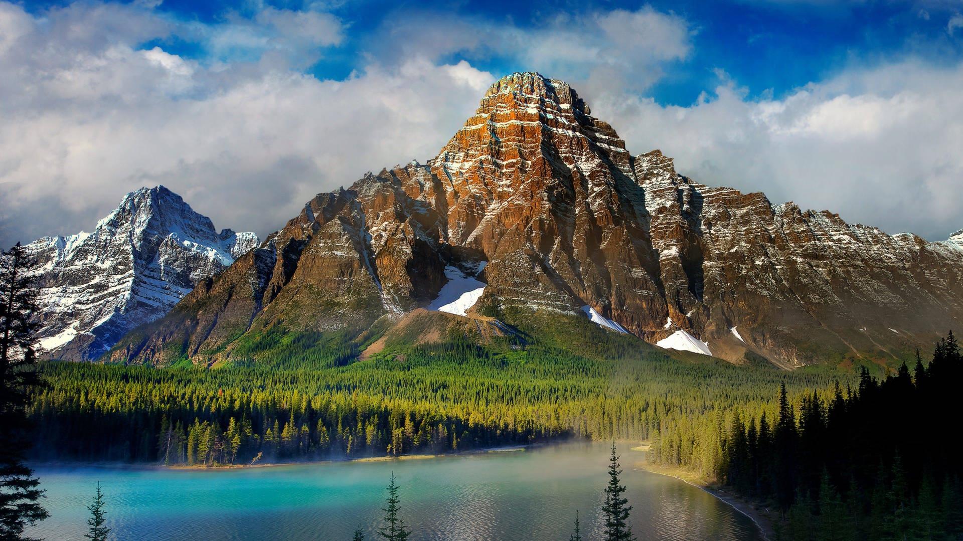 Laptop 4k Nature Tall Mountains Wallpaper