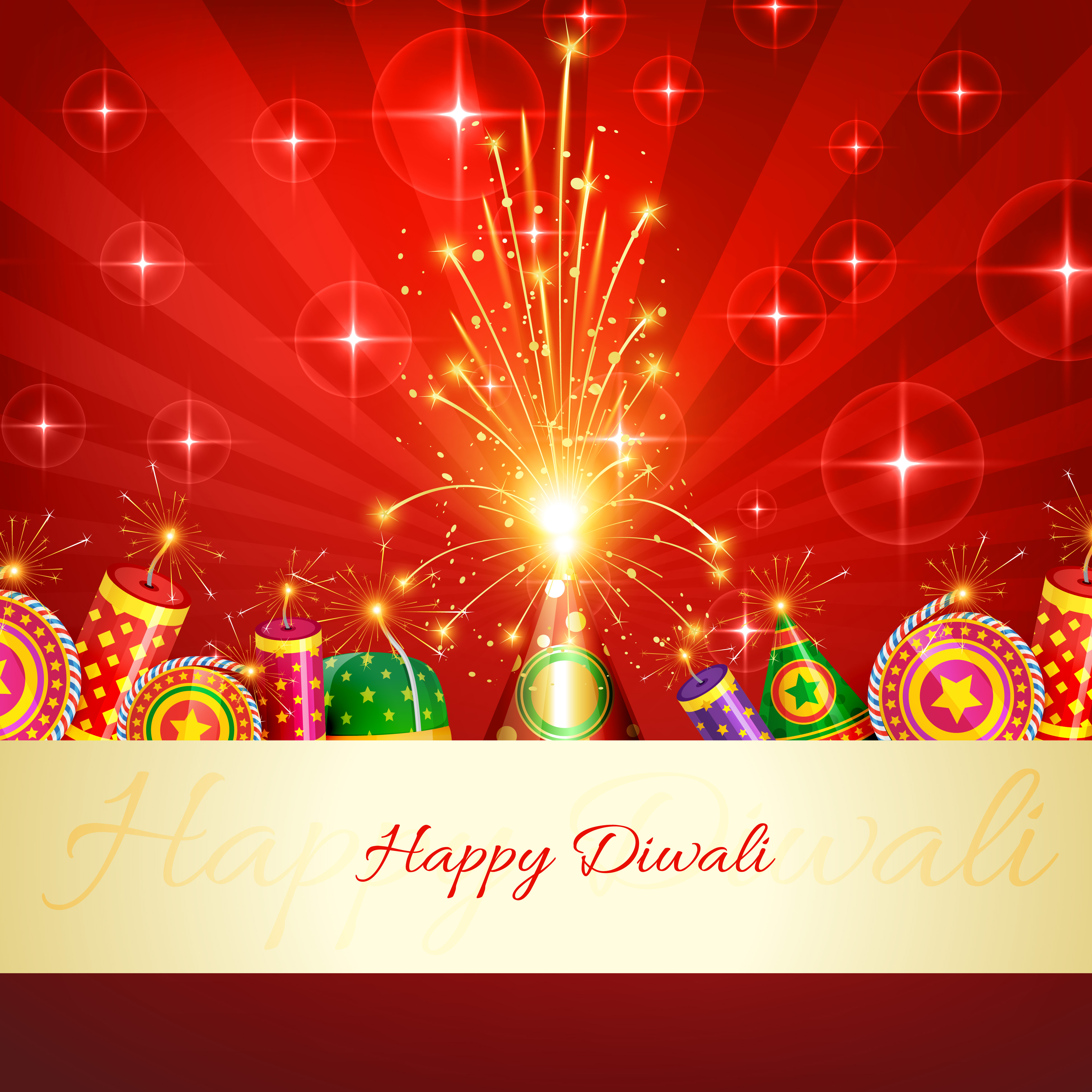 Diwali Crackers Background Vectors Clipart