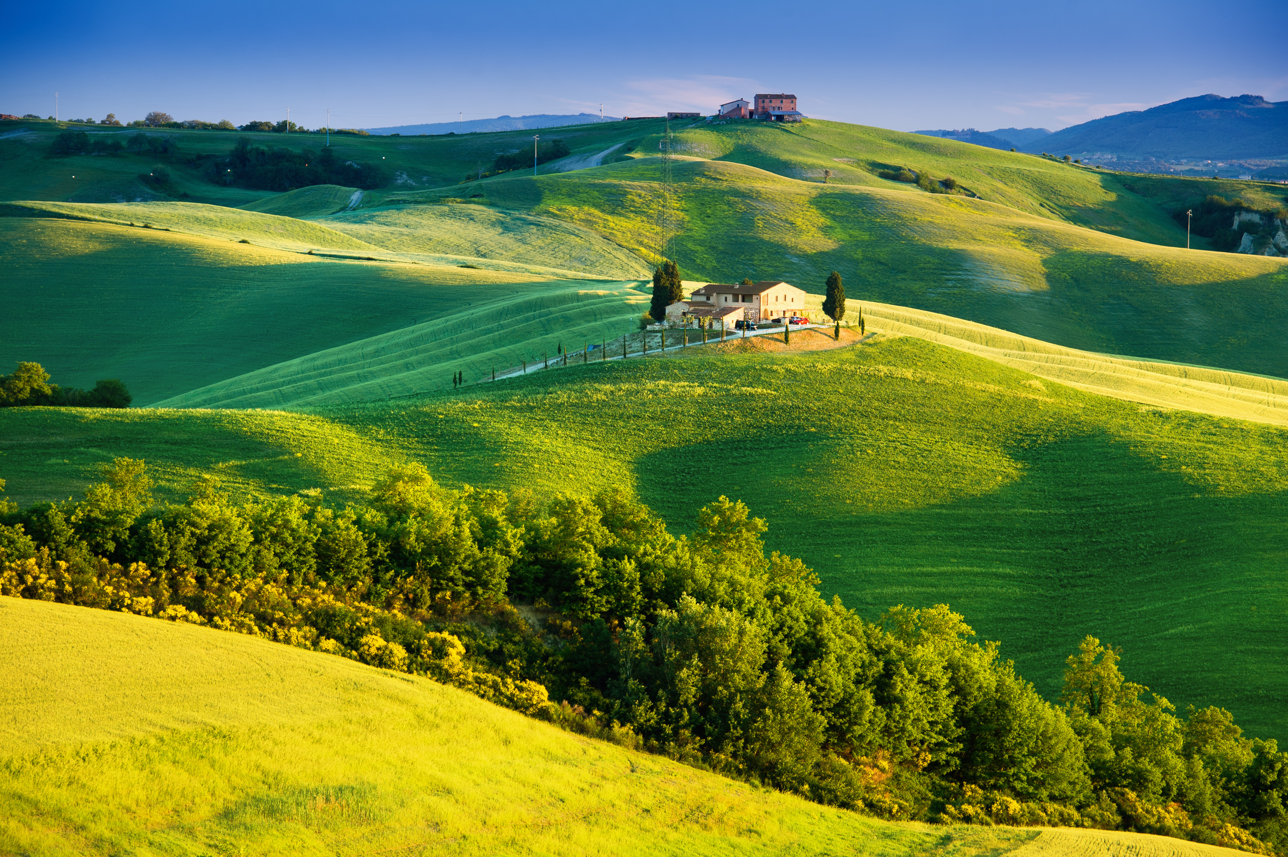 Wallpaper italy tuscany sunlight summer countryside landscape