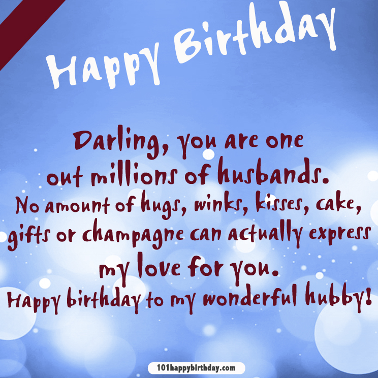 BirtHDay Wishes For Husband Happy