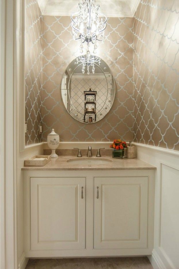 Powder Room Ideas Home Improvement Glamorous Bathroom
