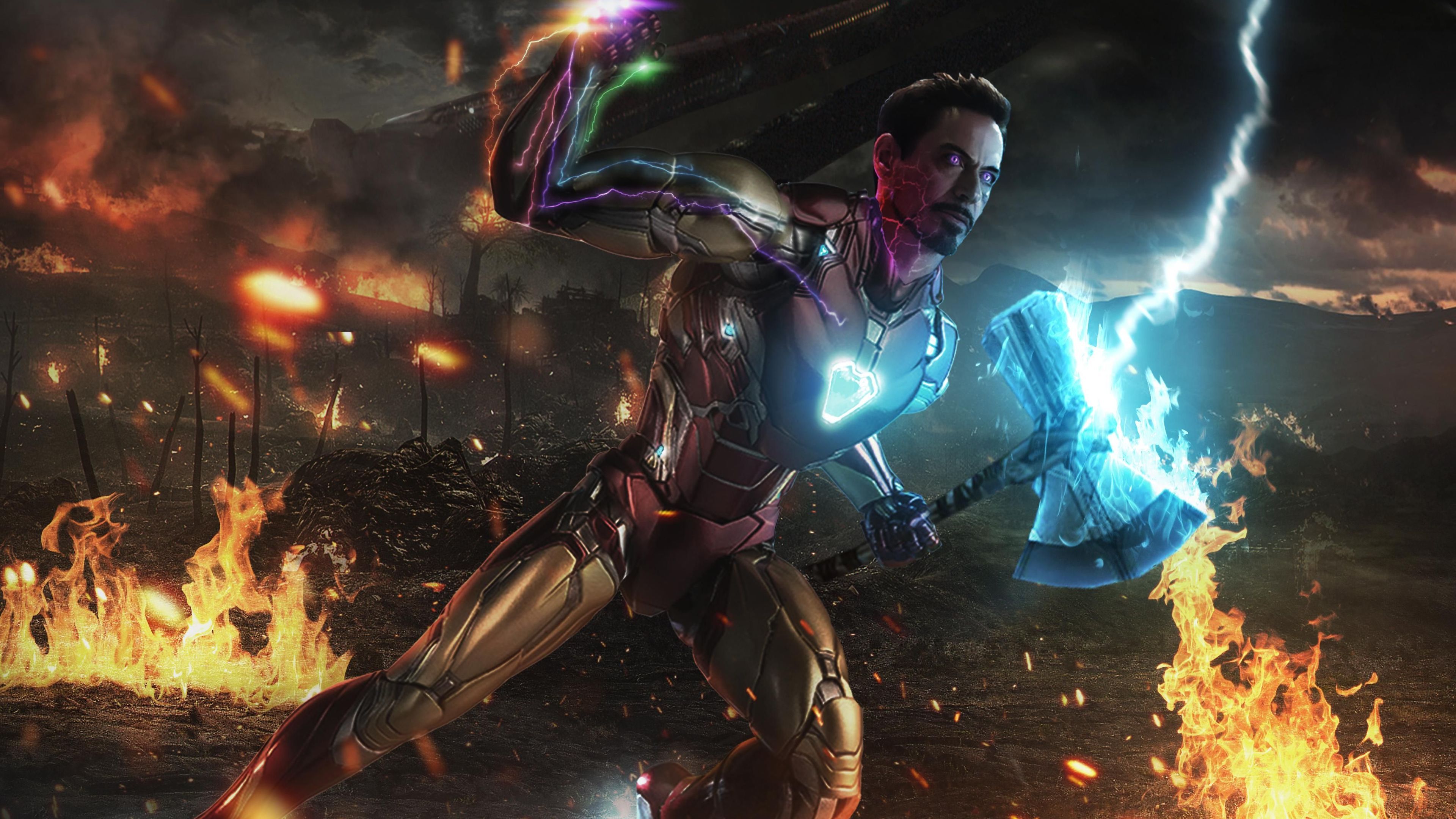 Iron Man Stormbreaker With Infinity Gauntlet Superheroes