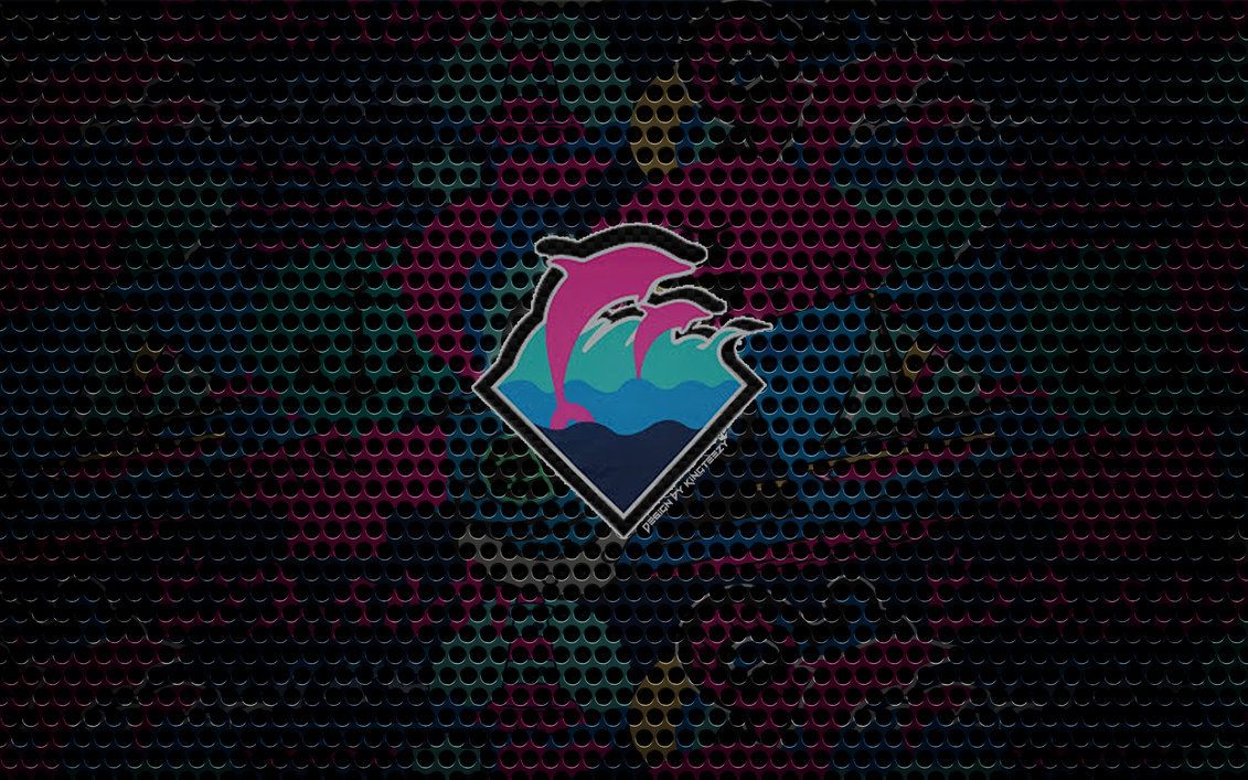 Pink Dolphin Logo Wallpaper Top
