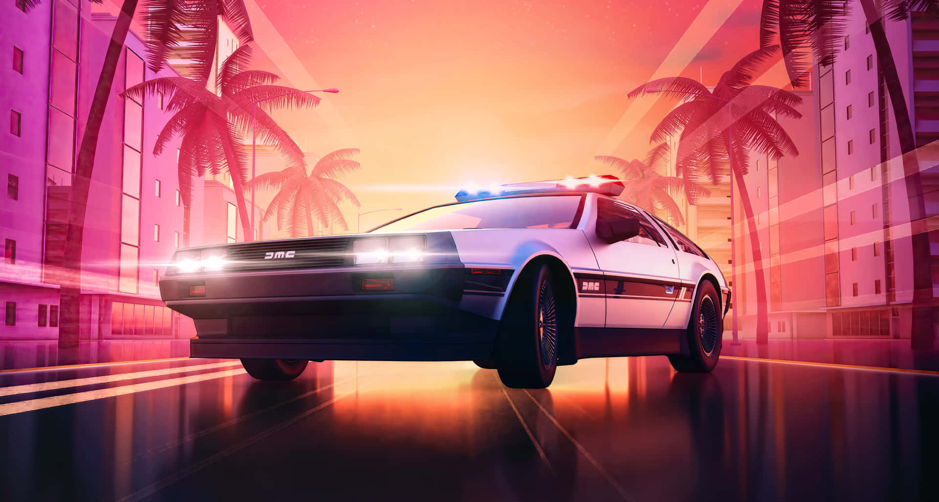 Delorean 4k Wallpaper