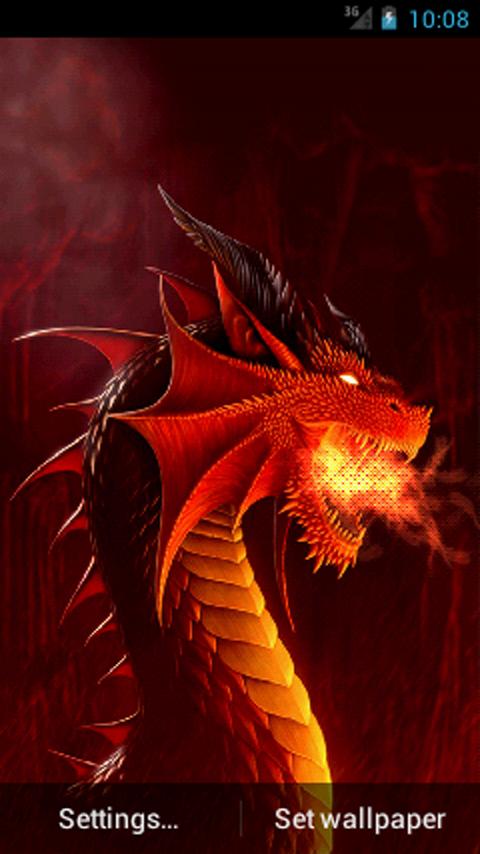 Angry Dragon Live Wallpaper Screenshot