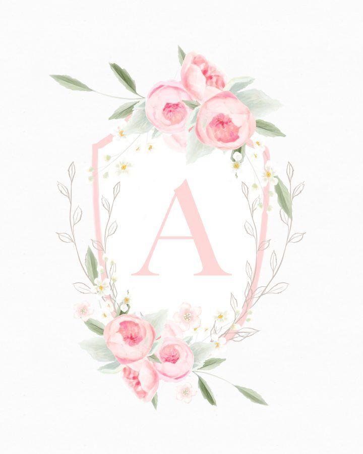 Pretty In Pink Printable Monograms The Cottage Market