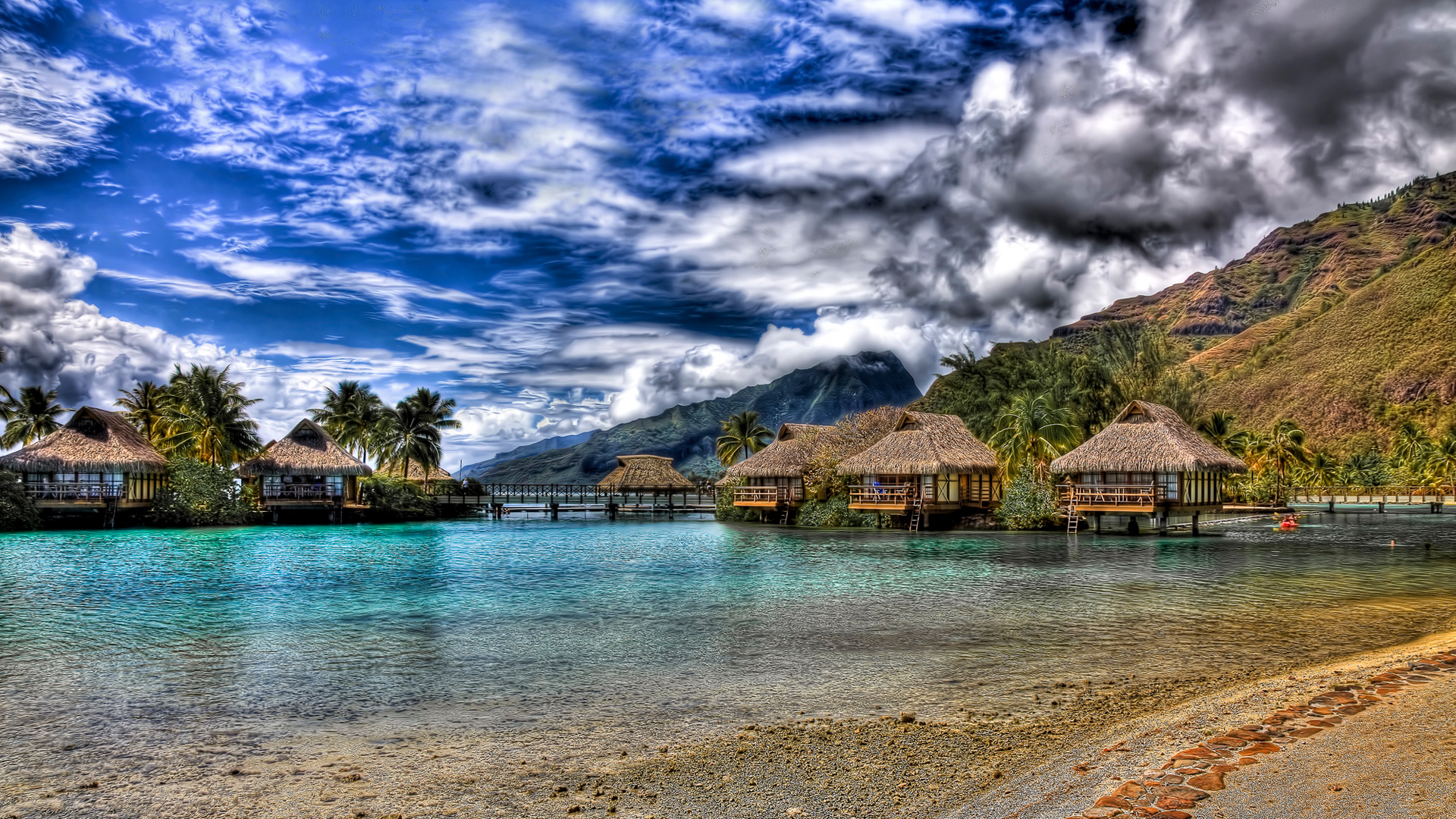 Pin HD Tahiti Beach Widescreen
