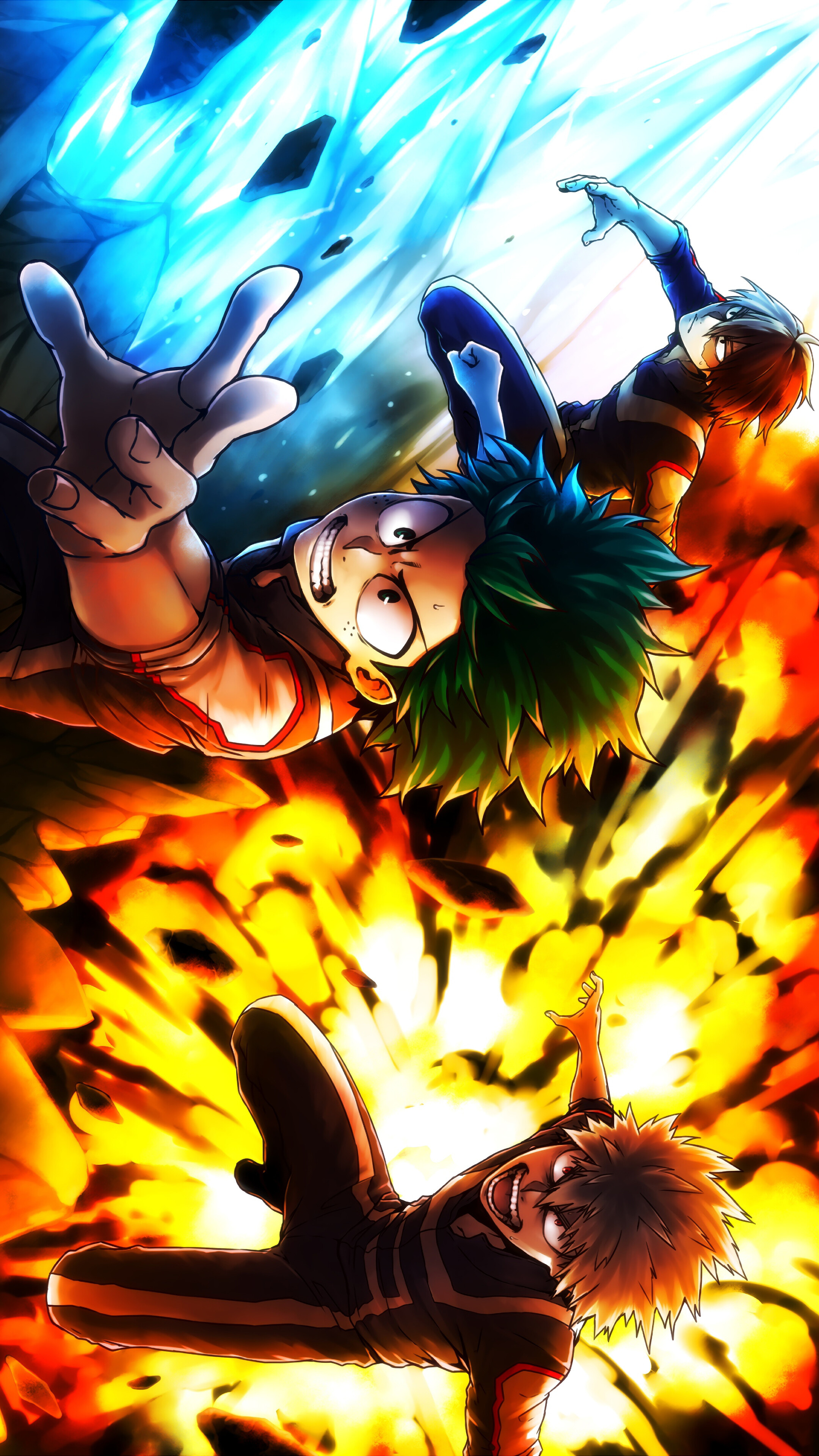 Bakugou Deku And Todoroki Laptop Wallpaper