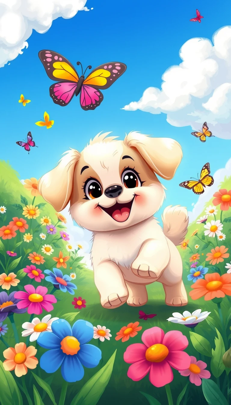 Cartoon Puppy Wallpaper
