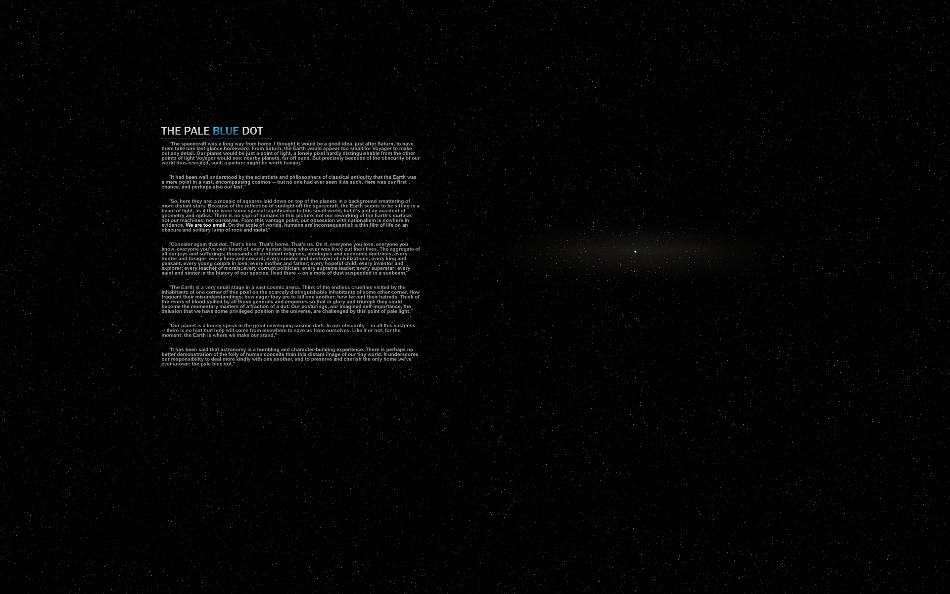  you are viewing pale blue dot by sk3ptical hd wallpaper color palette