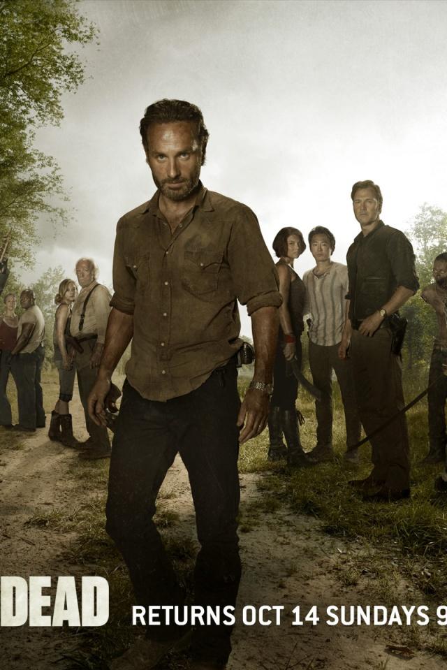 640x960 The Walking Dead Season 2 Cast Iphone 4 wallpaper
