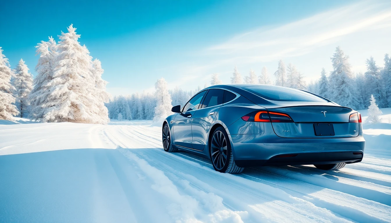 Tesla Winter Wallpaper