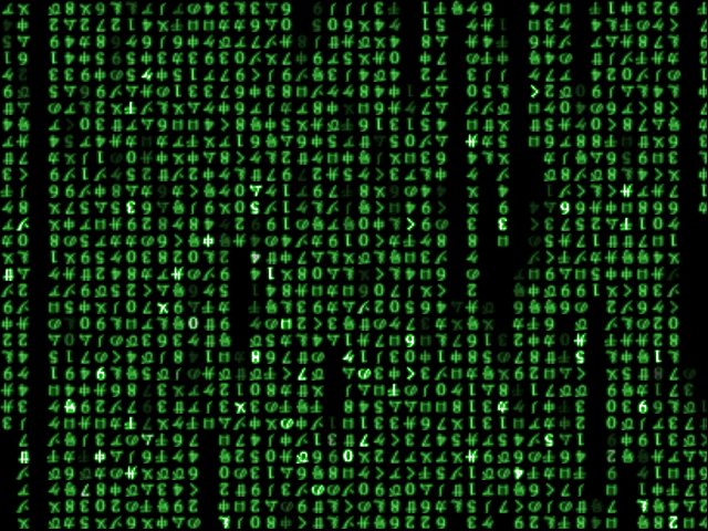 Un salva schermo per tutti i fan del film The Matrix