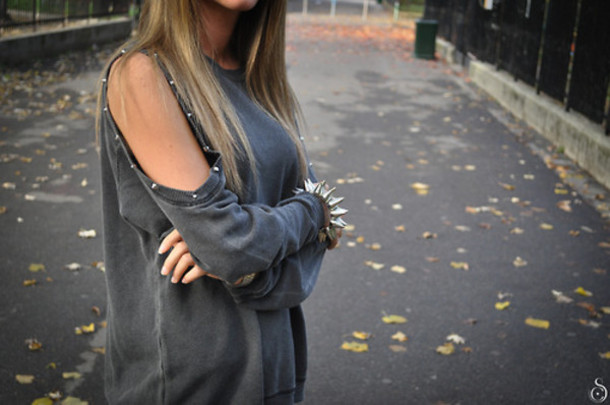 sweater grey glitter fashion girl girly swag street edit tags