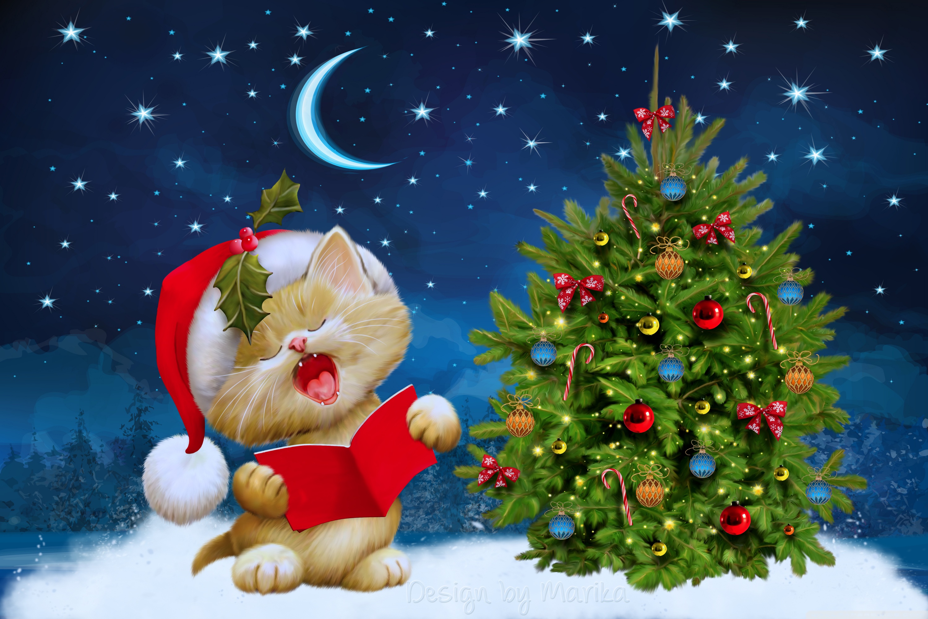 Christmas Carols 4k HD Desktop Wallpaper For