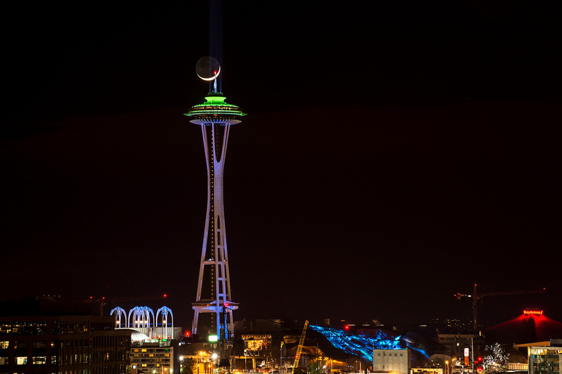 Go Hawks Photo Opportunity Crescent Space Needle