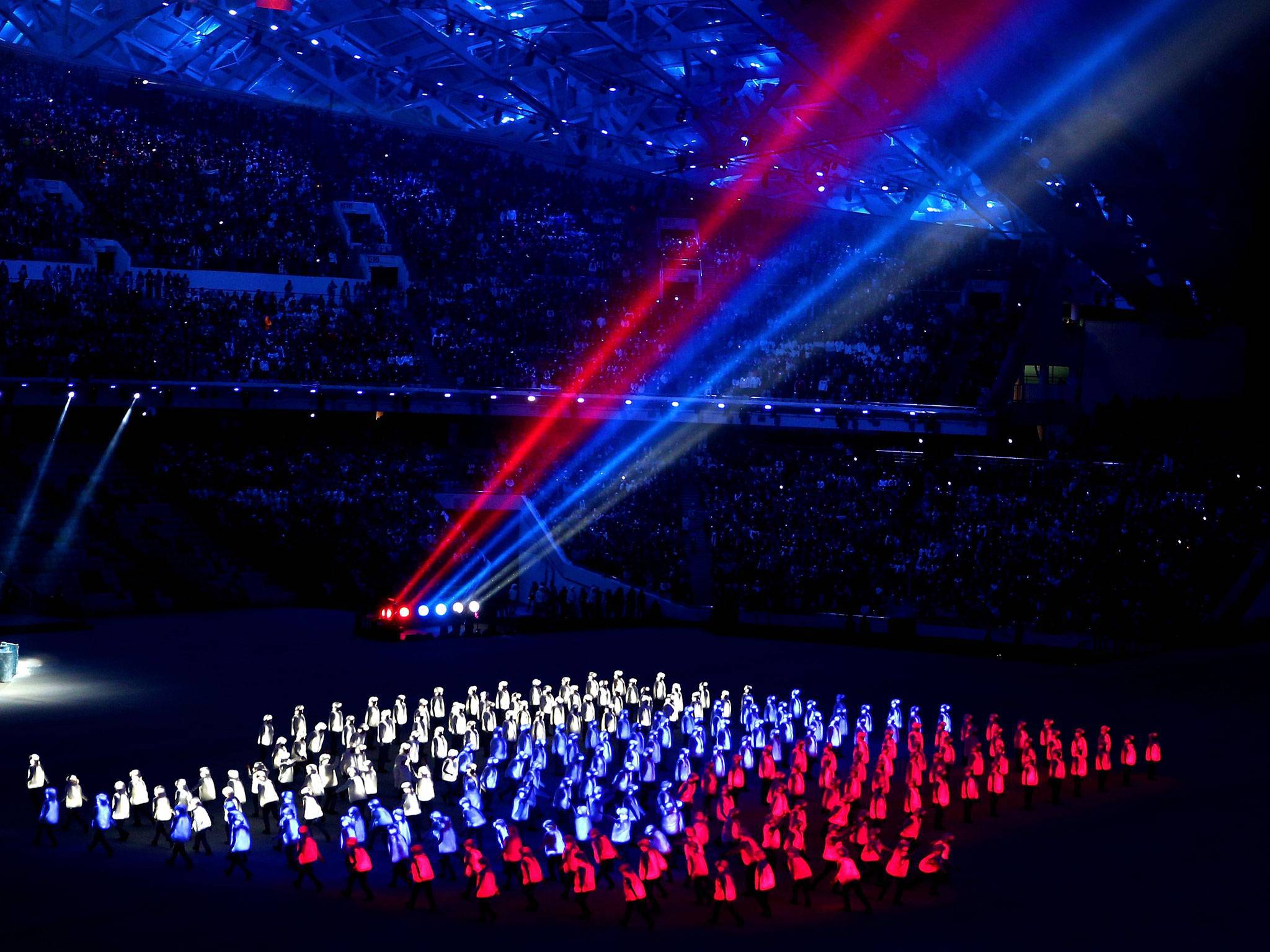 Russian Flag At The Opening Of Olympic Games In Sochi