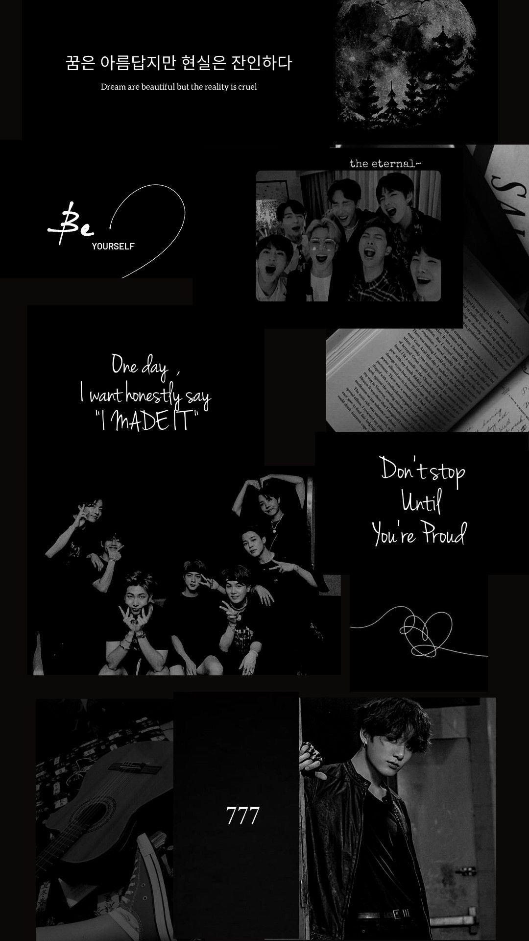Bts Black Wallpaper