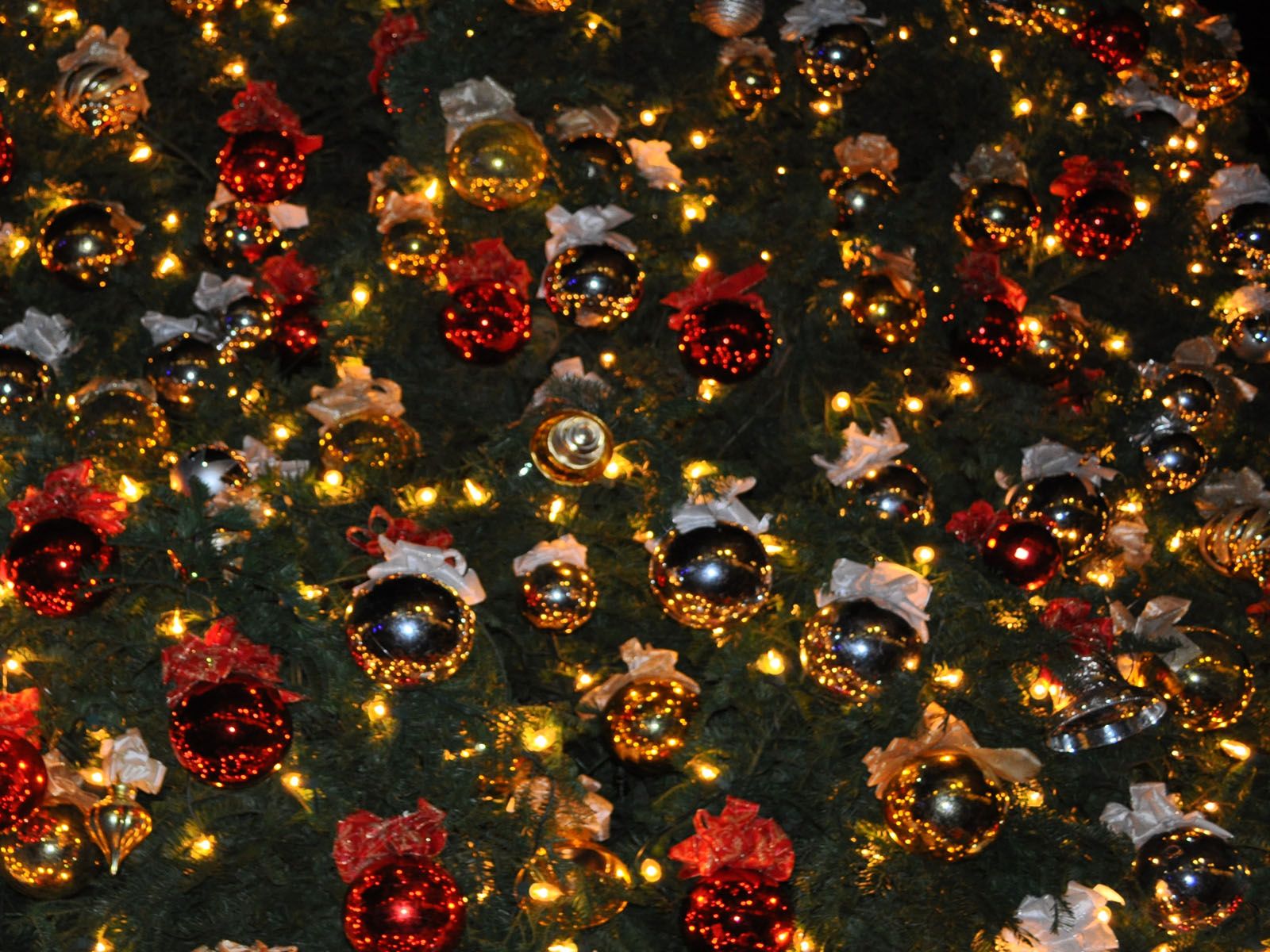Christmas Lights Puter Background Wallpaper