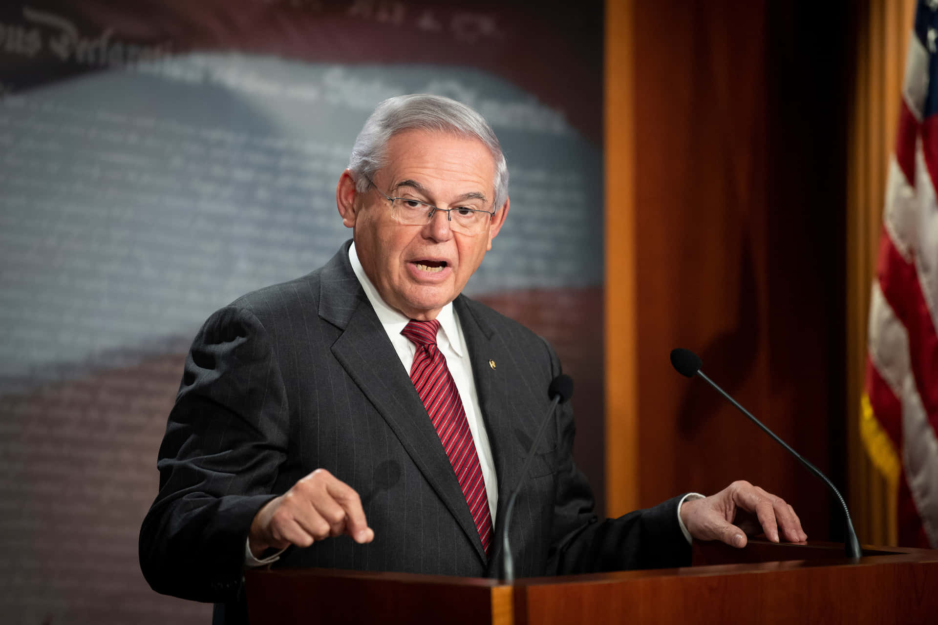 Robert Menendez Frc News Conference Wallpaper