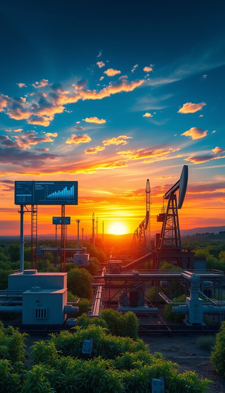 Computer Oil Field Background Wallpaper