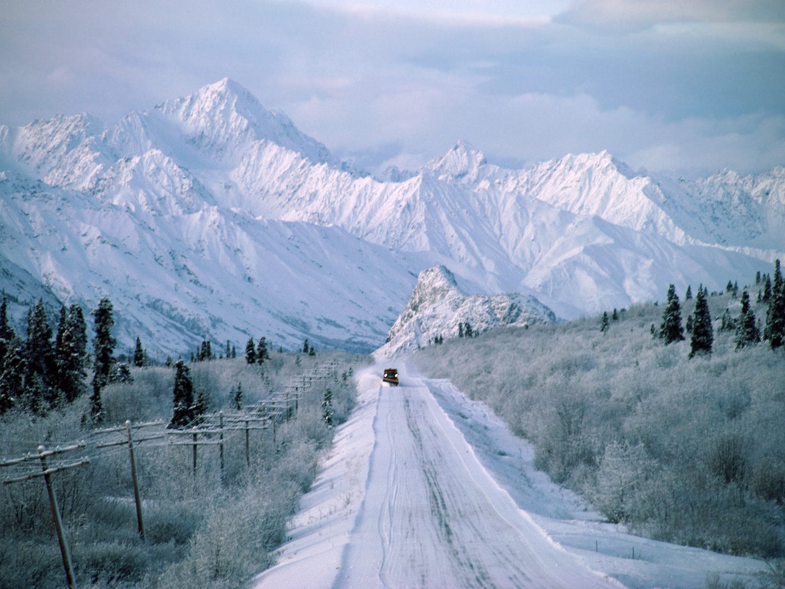 Plowing The Way Alaska Wallpaper HD Nature Photo