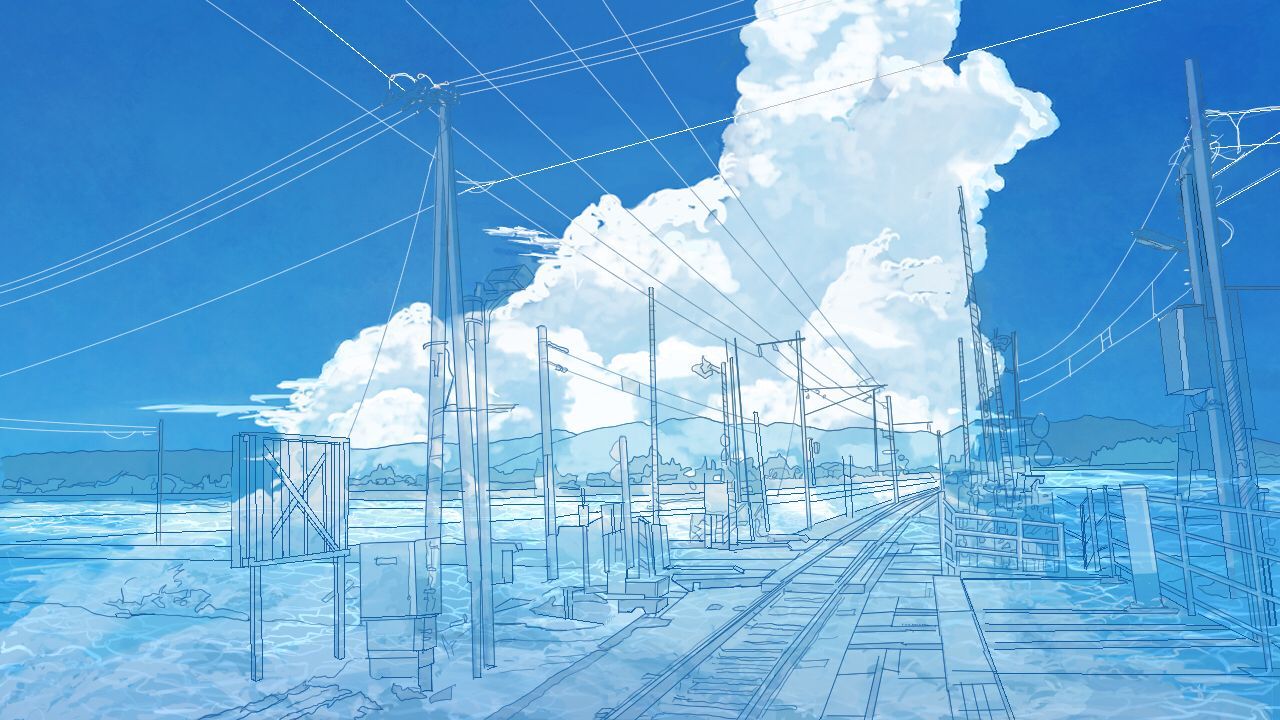 Blue Anime Aesthetic Wallpaper