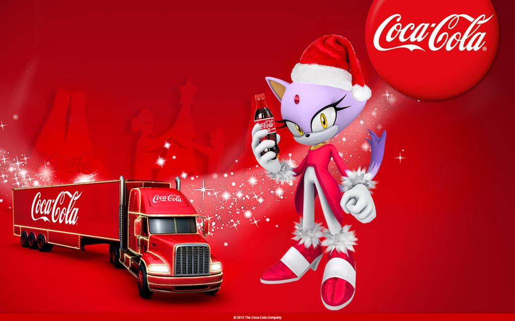 Blaze With Coca Cola Truck Christmas Wallpaper HD By Blazelover15