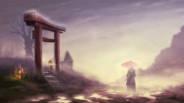 Samurai Champloo Landscape Gates Jin Fog Wallpaper