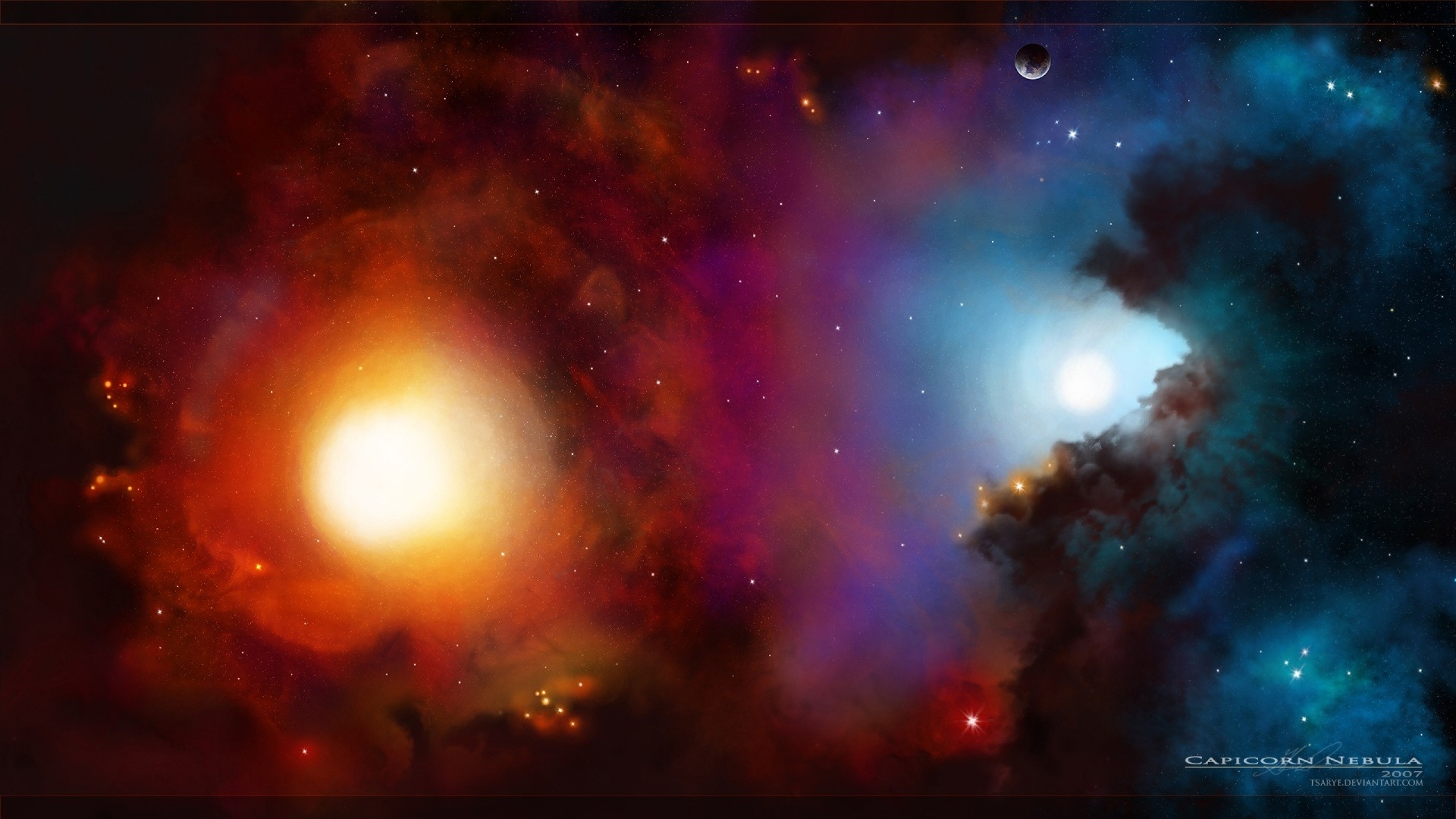 Abstract Outer Space Galaxies Wallpaper