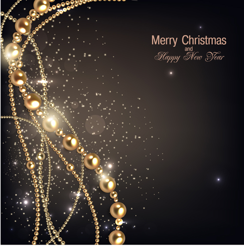 Year And Christmas Background Vector Background