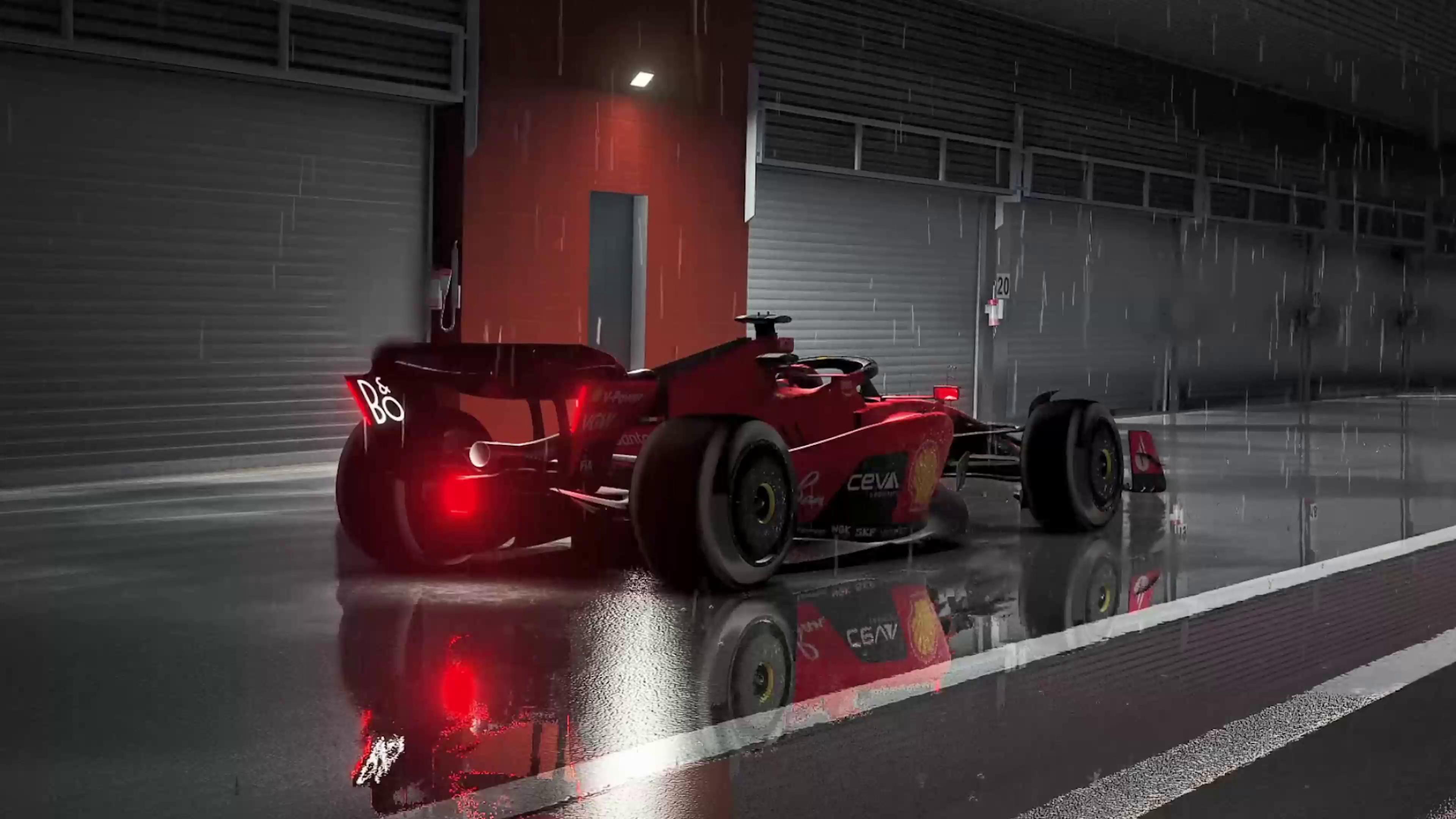 Ferrari F1 Under The Rain Live Wallpaper