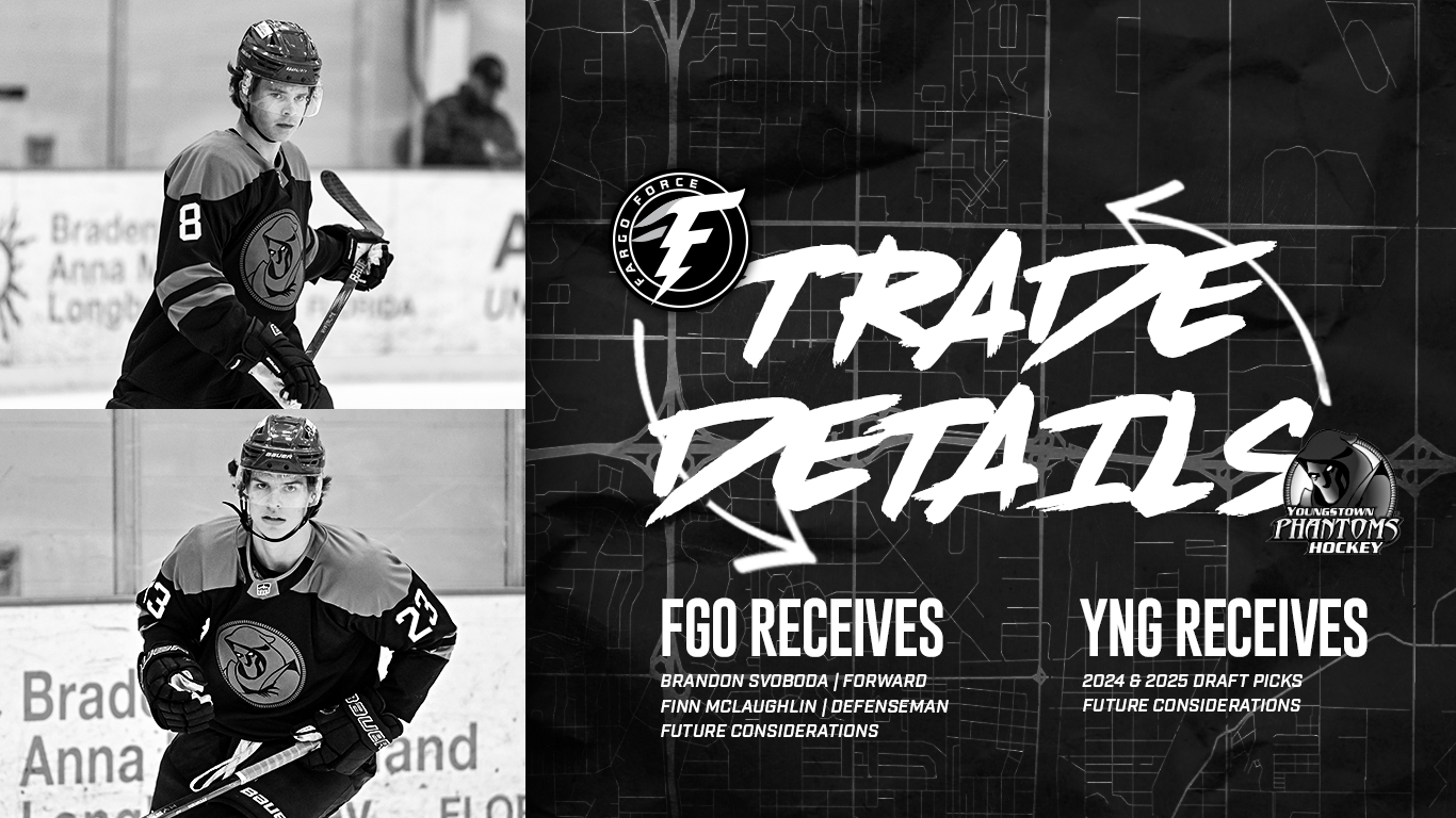 Force Acquire Players From Youngstown At 1st Ushl Trade Deadline
