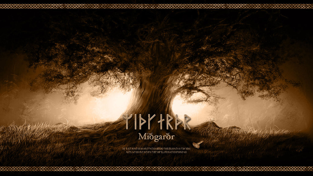 Midgard   Yggdrasil   Wallpaper Full HD by PlaysWithWolves on
