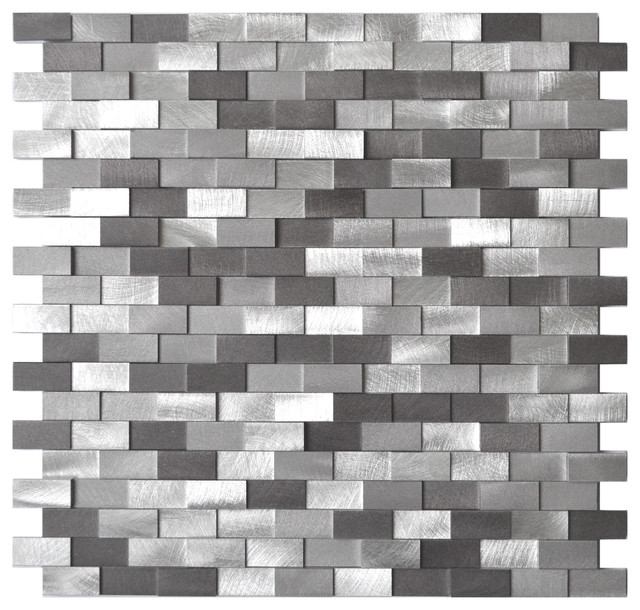 Grey Brick Wall Tiles Faux Wallpaper