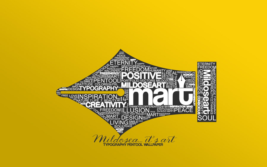Mart Typography Wallpaper V2 By Milenist