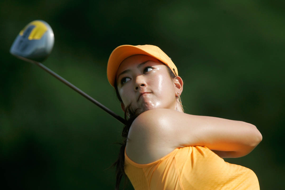 Michelle Wie Swing HD Wallpaper Golf