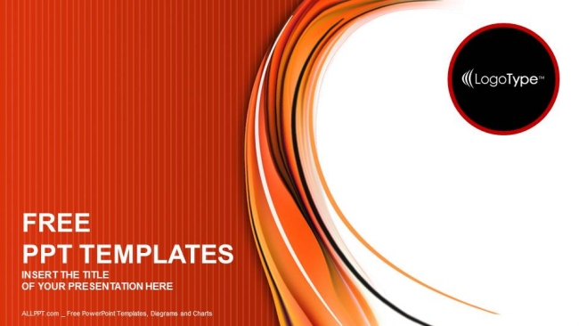 Red And Orange Abstract Powerpoint Templates