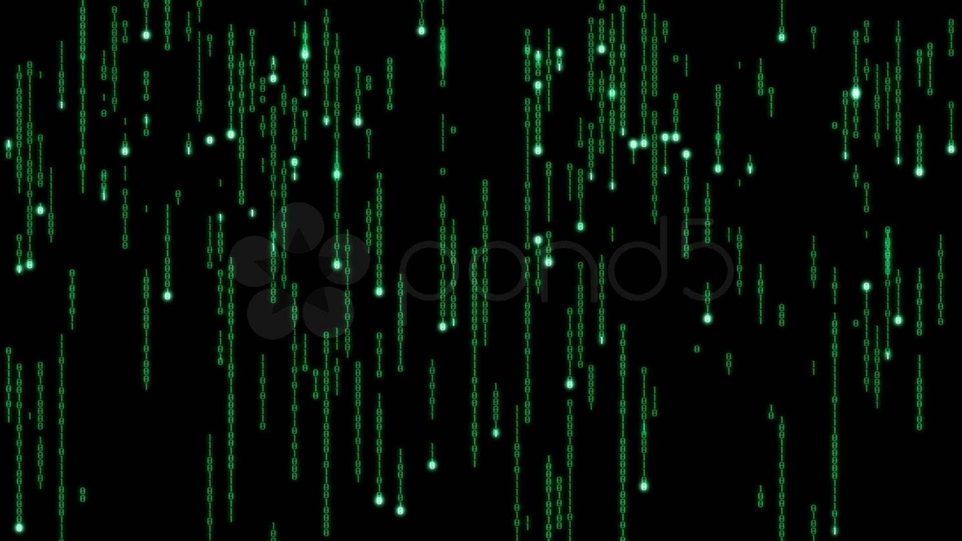 Cyberspace Loopable Binary Code Rain Stock Footage