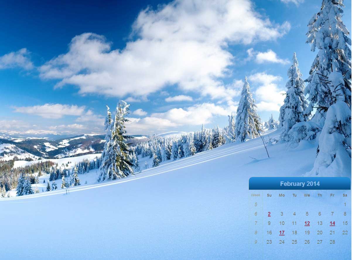 desktop calendar with photos