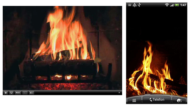 Apps Will Turn Your Mobile Devices Into Flickering Fires Fireplace