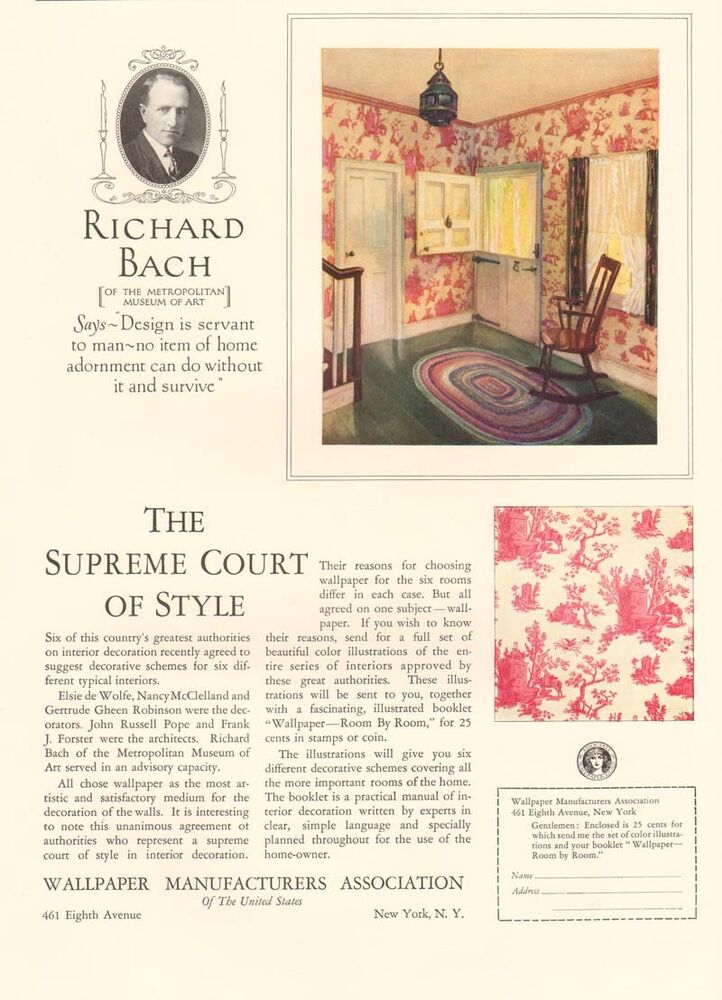 Antique Richard Bach Metropolitan Museum Of Art Wallpaper Interior
