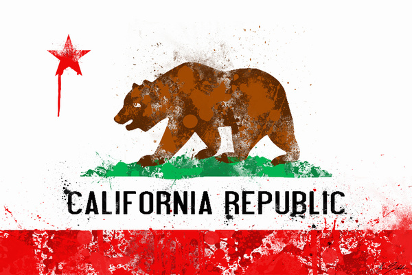 Wallpaper California Republic Flag