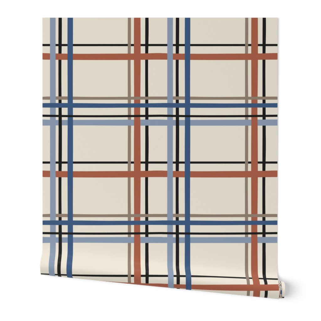Shop Plaid Mountain Wallpaper