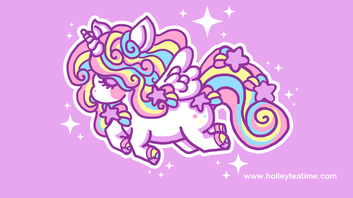 unicorns and rainbows desktop