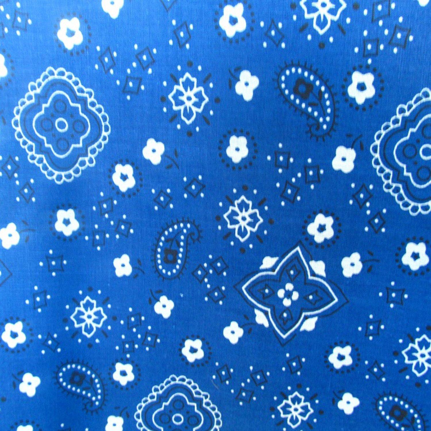 Amazon The Fabric Exchange Poly Cotton Print Bandana Inch