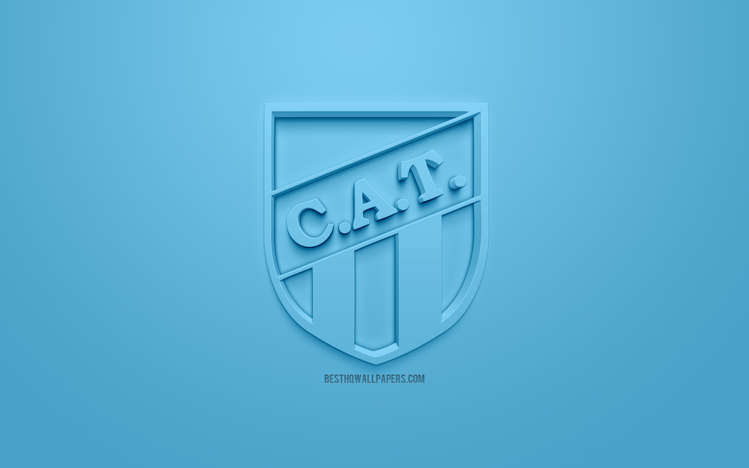 Wallpaper Atletico Tucuman Creative 3d Logo Blue